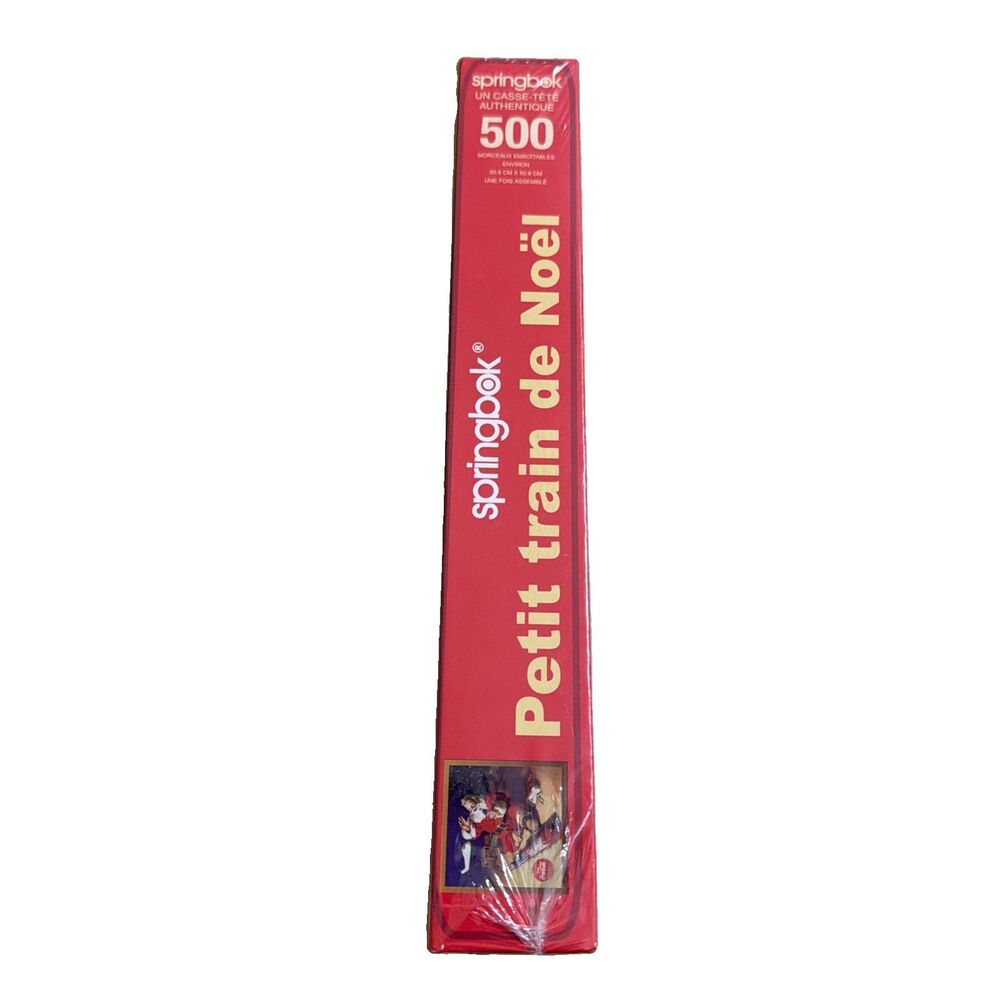 Vintage Springbok Jolly Junction Santa & Coca Cola 500 Piece Puzzle Sealed - Picture 2 of 5